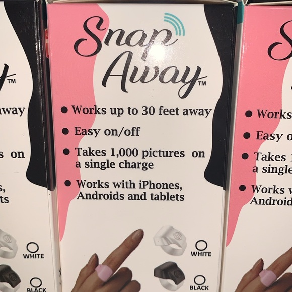 NWT-Snap Away PINK Ring & Dual Tripod & Charging Cord PINK - Picture 3 of 11